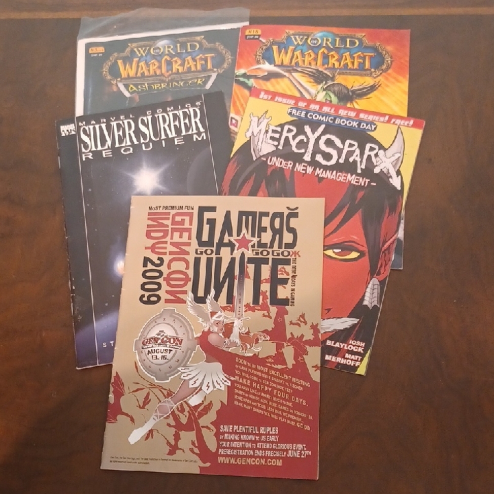 World of Warcraft, Silver SurferMercy Sparx, Gamers Unite Comic Set 6865